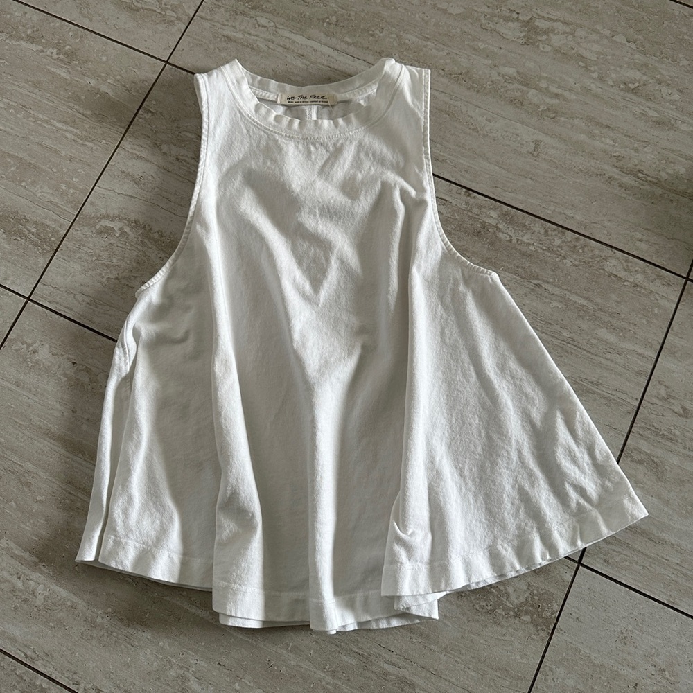 White Free People tank top